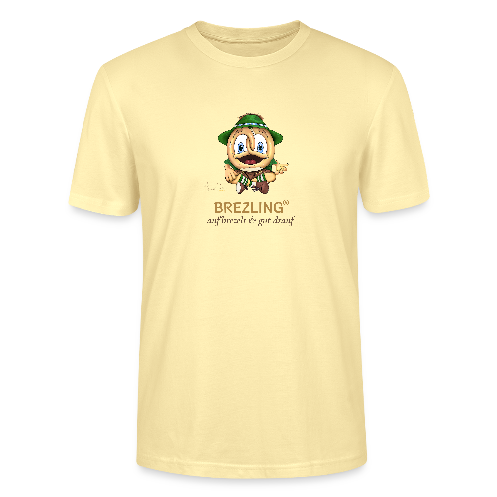 TSE-04-004-B030x0z BREZLING® Damen T-Shirt „Auf'brezelt & gut drauf" – Original Edition Stanley/Stella CRAFTER - Creme