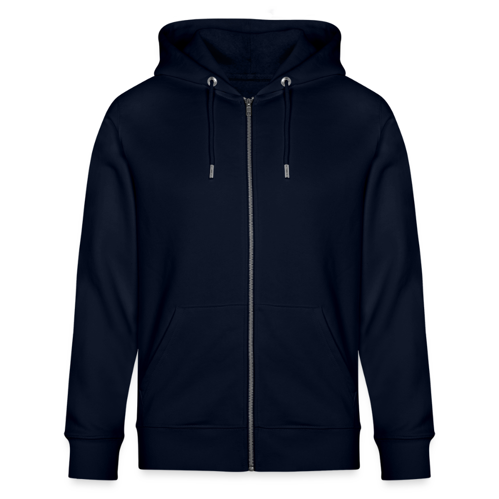 KPJ-06-026-B060x0rck - BREZLING® Kapuzenjacke "The Pretzel That CHEERS Back" - Navy (Unisex) - Stanley/Stella Unisex Bio-Kapuzenjacke CULTIVATOR - Navy