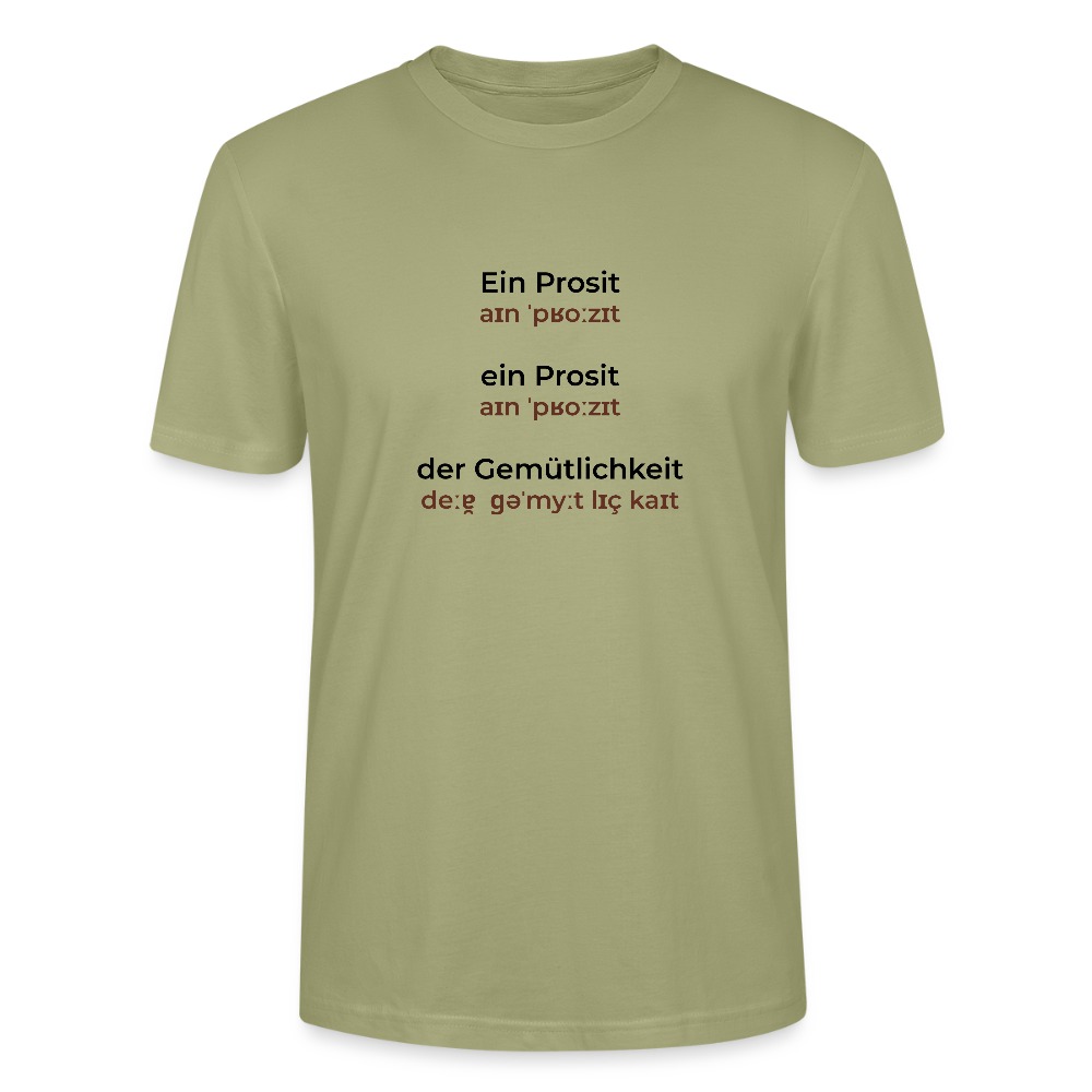 TSE-03-025-B060x0rck - BREZLING® Oktoberfest-Edition T-Shirt "Ein Prosit" - nebelgrün - Unisex Stanley/Stella T-Shirt CRAFTER - Nebelgrün
