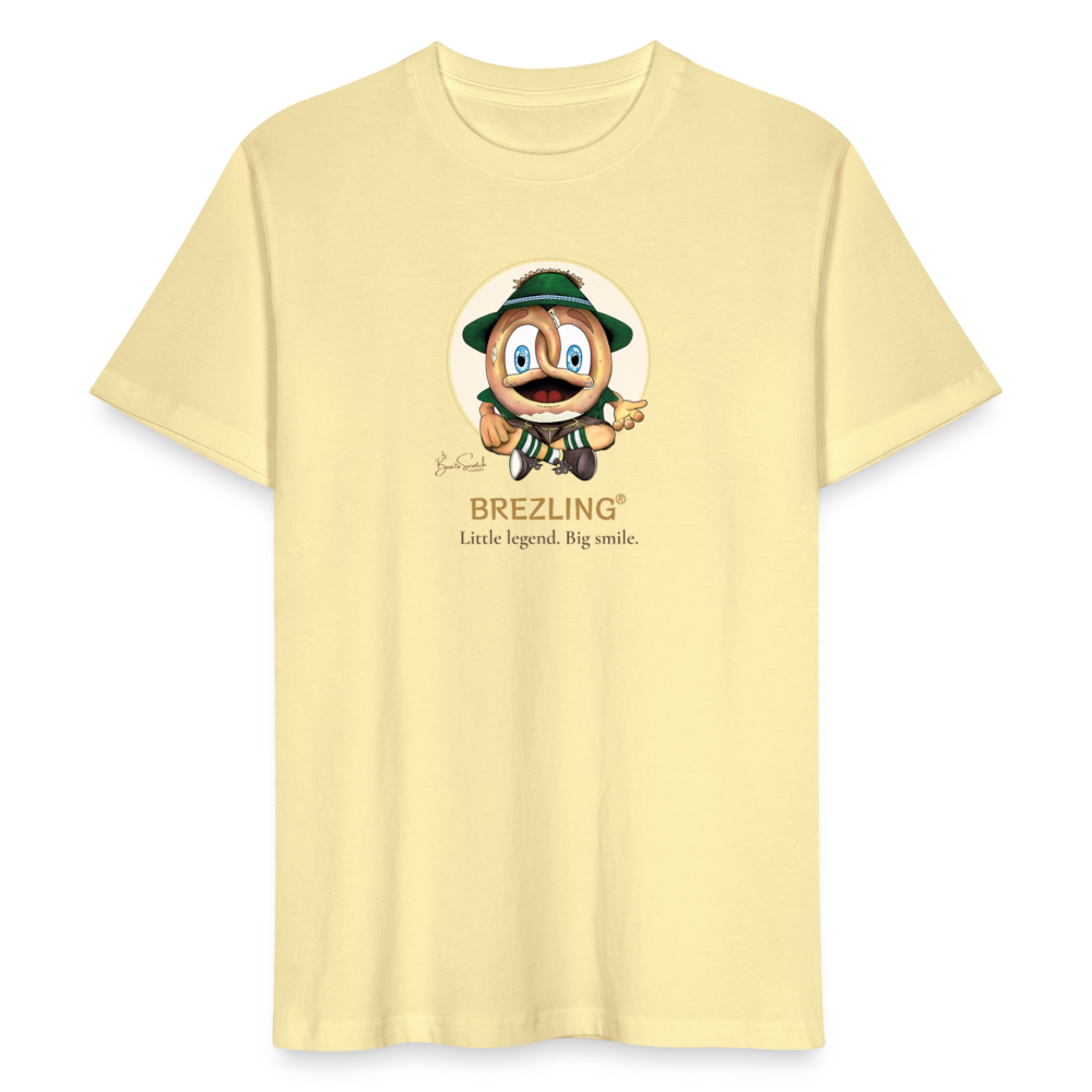 BREZLING® Damen T-Shirt "Little legend. Big smile." - Hellgelb