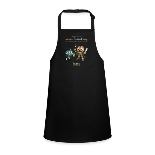BREZLING® Grill-Ehrenkollektion "Ausgezeichnet: Assistenz der Glutleitung" (Kinderschürze) - black
