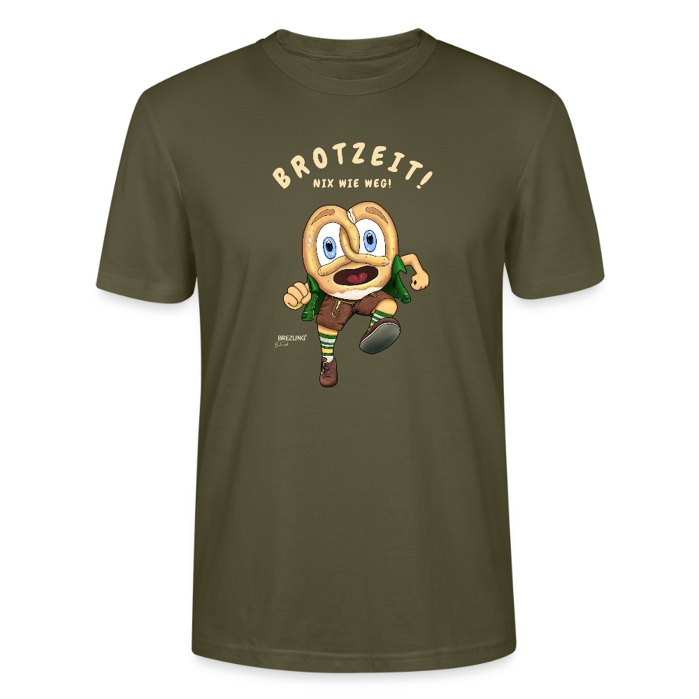 Unisex T-Shirt "Brotzeit! Nix wie weg!" - schwarz - Stanley/Stella Unisex T-Shirt CRAFTER - Khaki