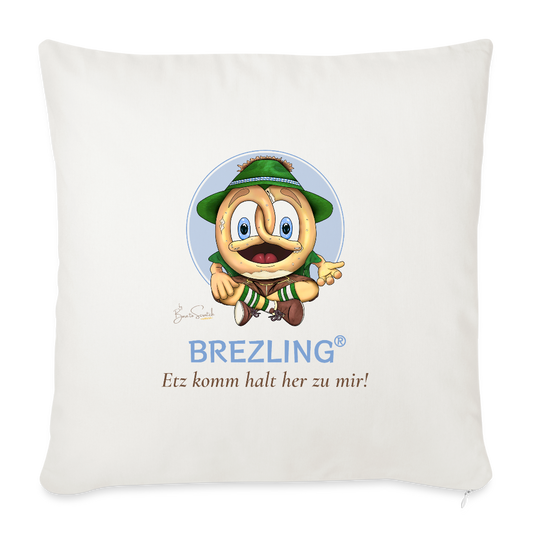 0711 Zierkissen mit Füllung "Etz komm halt her zu mir!" - Naturweiß 