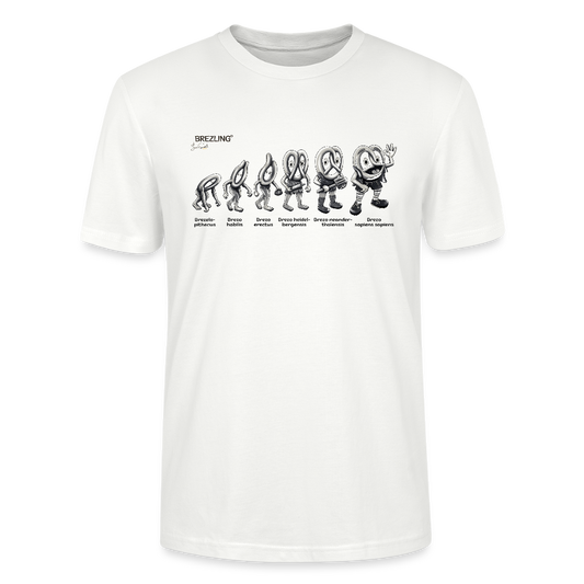 Unisex T-Shirt "Brevolution" - türkis - Stanley/Stella Unisex T-Shirt CRAFTER - Weiß