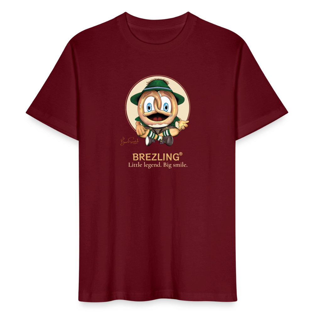 NEU BREZLING® T-Shirt "Little legend. Big smile" - bordeaux (unisex) - Burgunderrot
