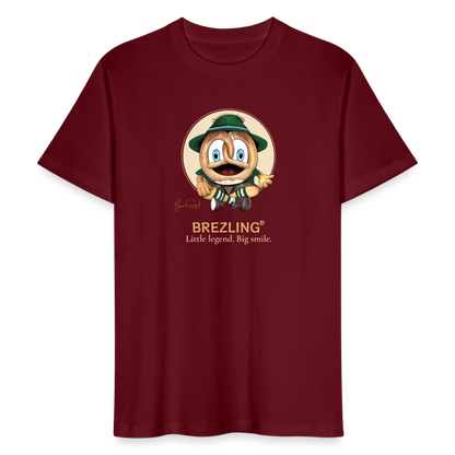 NEU BREZLING® T-Shirt "Little legend. Big smile" - bordeaux (unisex) - Burgunderrot