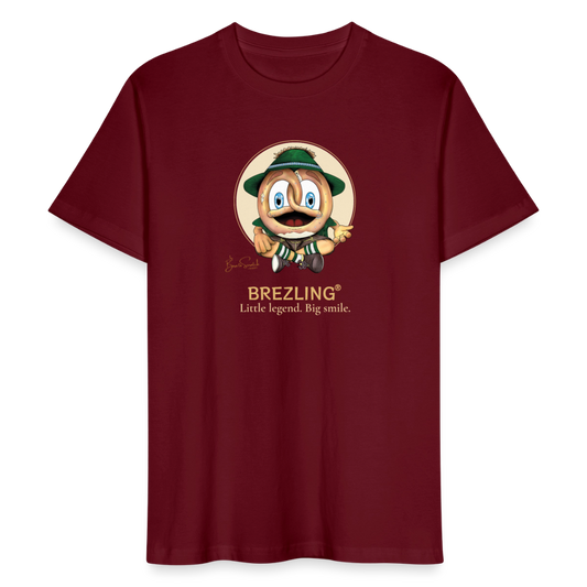 NEU BREZLING® T-Shirt "Little legend. Big smile" - bordeaux (unisex) - Burgunderrot