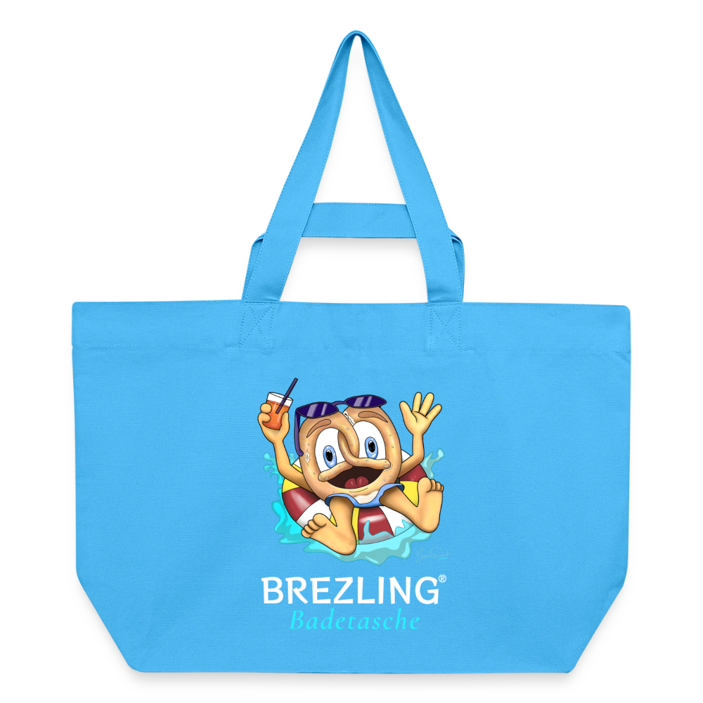 Badetasche Recycelte Shopping Bag von Stanley/Stella - Aquablau