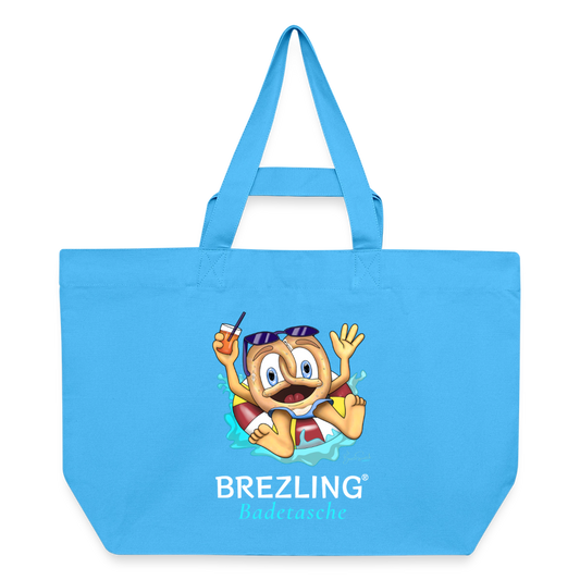 Badetasche Recycelte Shopping Bag von Stanley/Stella - Aquablau