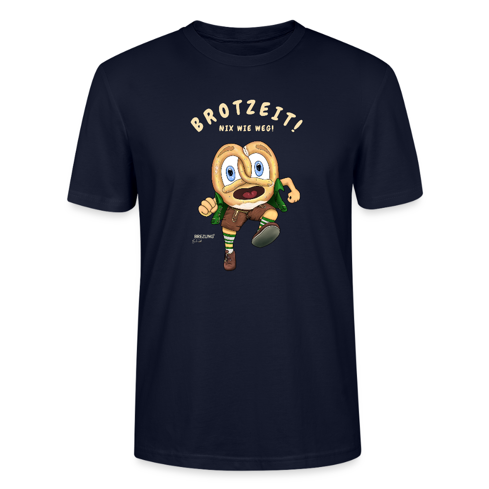 Unisex T-Shirt "Brotzeit! Nix wie weg!" - schwarz - Stanley/Stella Unisex T-Shirt CRAFTER - Navy