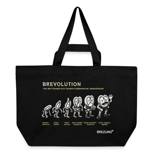 BREVOLUTION - Recycelte Shopping Bag von Stanley/Stella - Schwarz