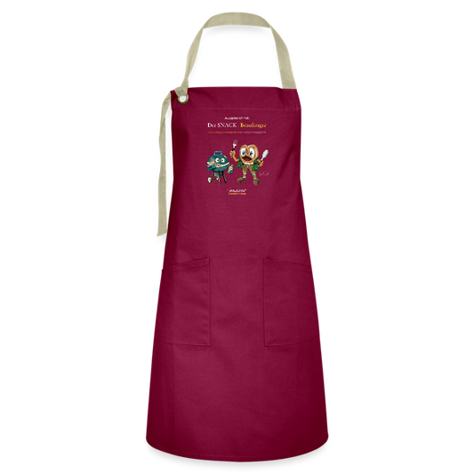 BREZLING® Grill-Ehrenkollektion "Ausgezeichnet: Der SNACK-Beauftragte" - burgundy / desert sand