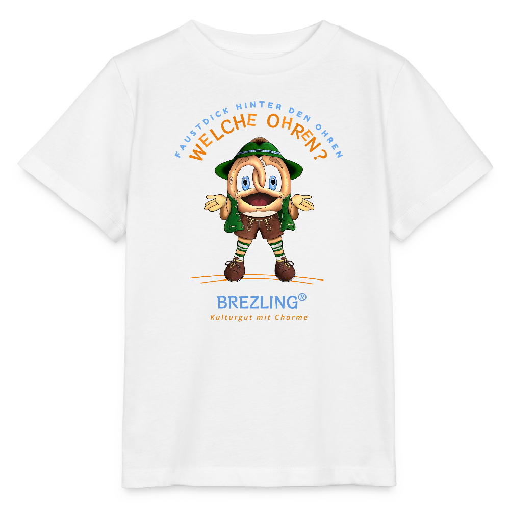 0628 Kindershirt "Welche Ohren" - Stanley/Stella Kinder T-Shirt MINI CREATOR 2.0 - Weiß