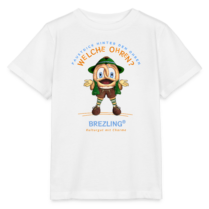0628 Kindershirt "Welche Ohren" - Stanley/Stella Kinder T-Shirt MINI CREATOR 2.0 - Weiß