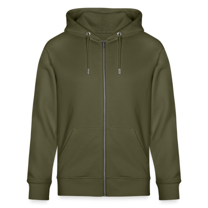 KPJ-08-026-B060x0rck - BREZLING® Kapuzenjacke "The Pretzel That CHEERS Back" - Khaki (Unisex) - Stanley/Stella Unisex Bio-Kapuzenjacke CULTIVATOR - Khaki