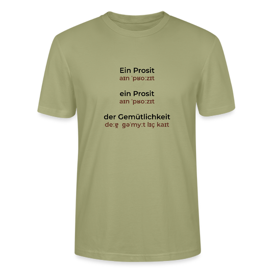 TSE-03-025-B060x0rck  -  BREZLING® Oktoberfest-Edition T-Shirt "Ein Prosit" - nebelgrün - Unisex Stanley/Stella T-Shirt CRAFTER - Nebelgrün