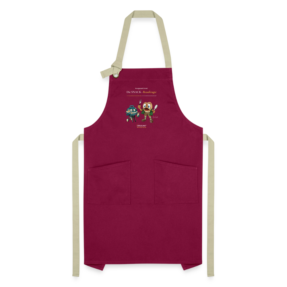 BREZLING® Grill-Ehrenkollektion "Ausgezeichnet: Die SNACK-Beauftragte" - burgundy / desert sand