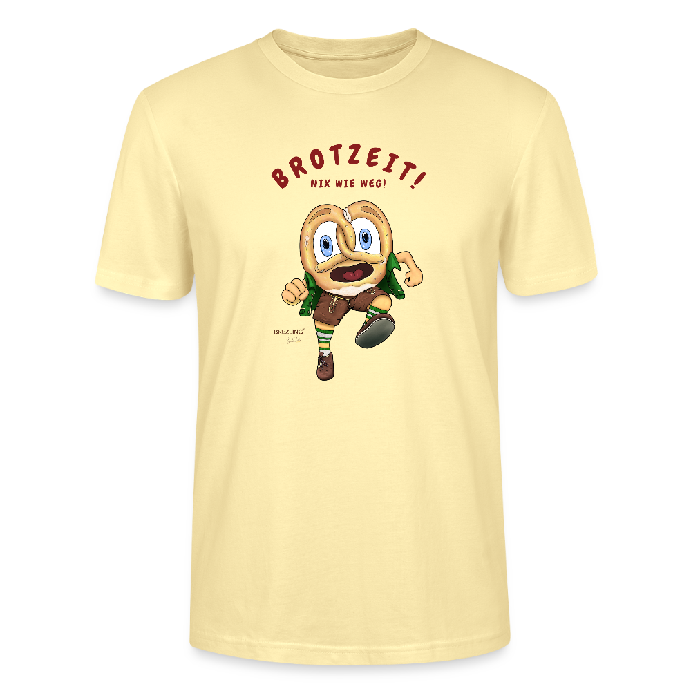 Unisex T-Shirt "Brotzeit! Nix wie weg!" - weiß - Stanley/Stella Unisex T-Shirt CRAFTER - Creme