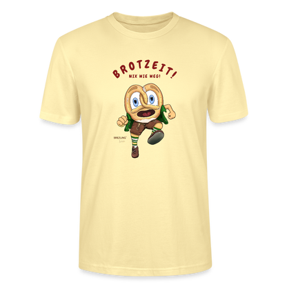 Unisex T-Shirt "Brotzeit! Nix wie weg!" - weiß - Stanley/Stella Unisex T-Shirt CRAFTER - Creme