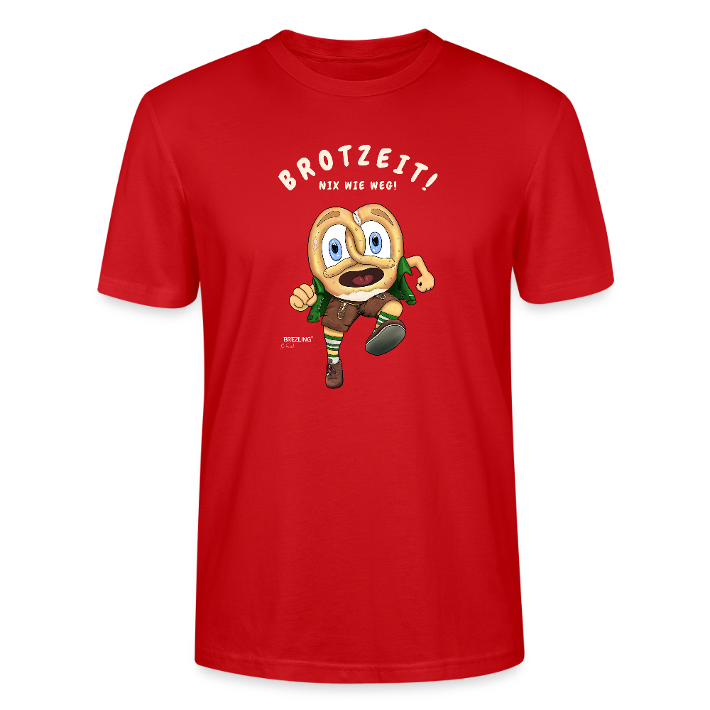 Unisex T-Shirt "Brotzeit! Nix wie weg!" - rot - Stanley/Stella Unisex T-Shirt CRAFTER - Rot