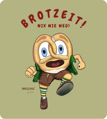 T-Shirt "Brotzeit! Nix wie weg!" - helle Edition (unisex)