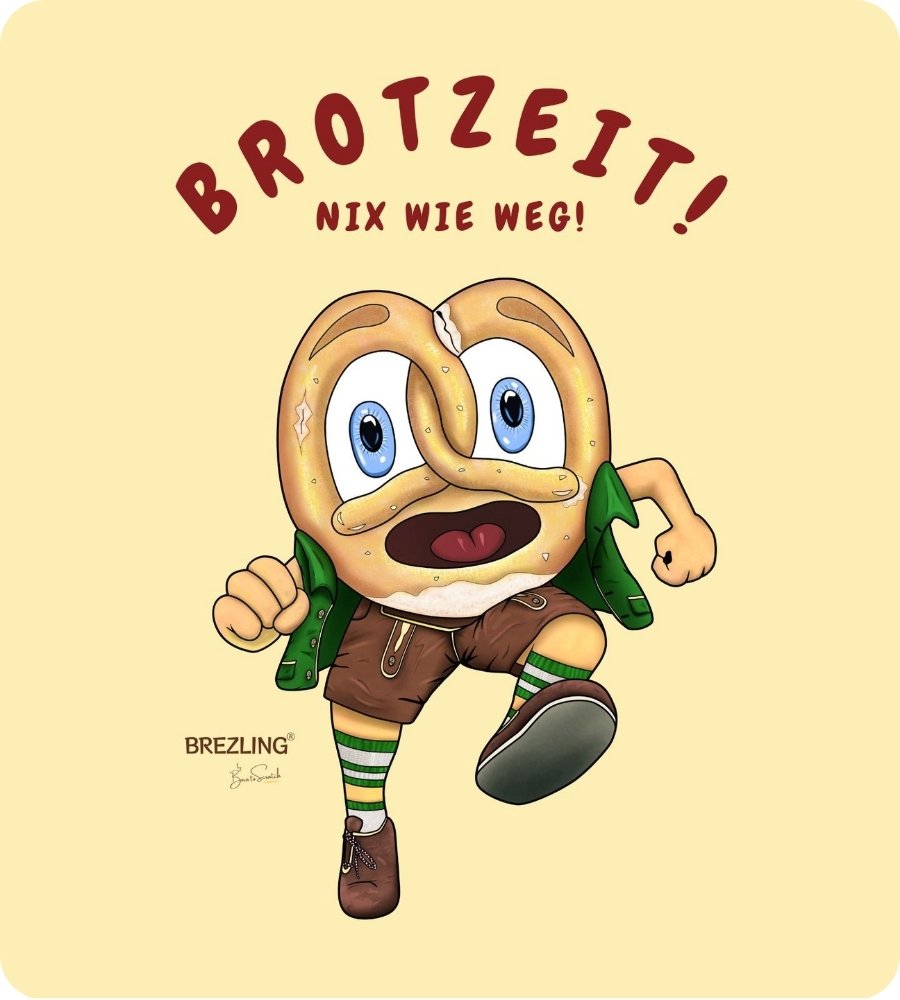 T-Shirt "Brotzeit! Nix wie weg!" - helle Edition (unisex)