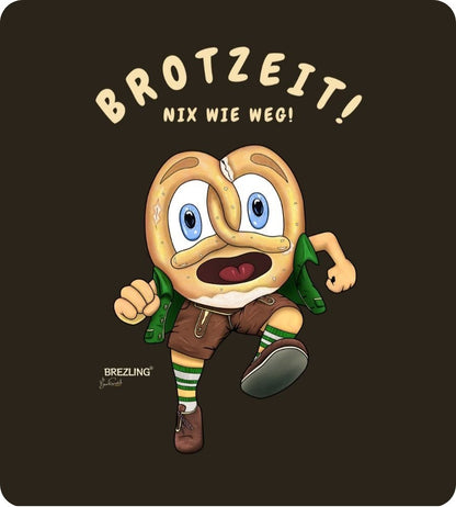 T-Shirt "Brotzeit! Nix wie weg!" - dunkle Edition (unisex)