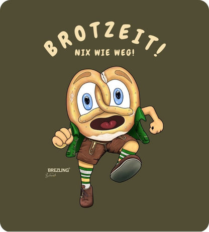T-Shirt "Brotzeit! Nix wie weg!" - dunkle Edition (unisex)
