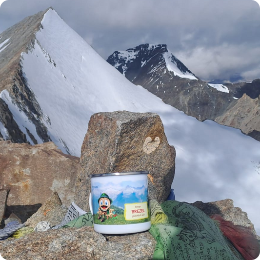 Wandertasse „Berge. Breze. Glücklich sein." (Bayern)