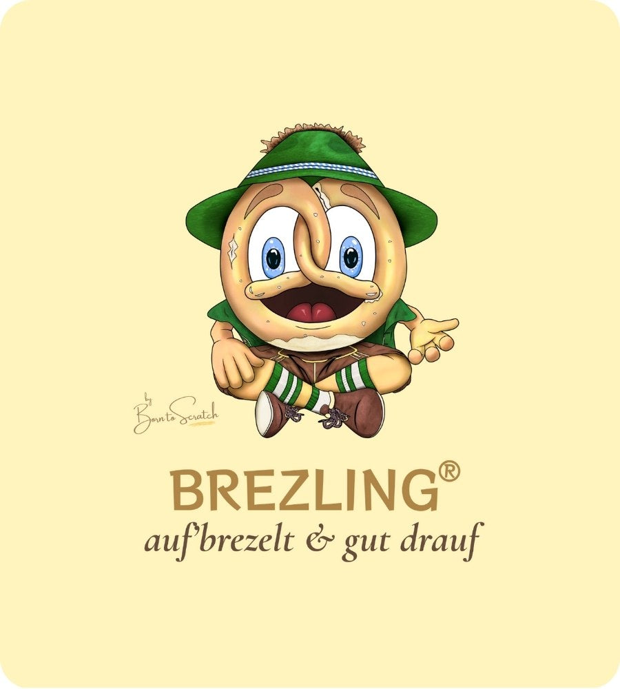 Damen T-Shirt „Auf'brezelt & gut drauf"