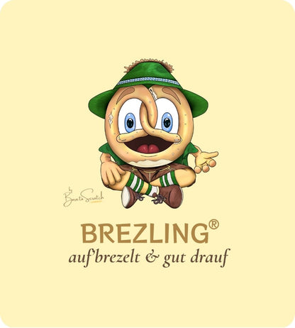 Damen T-Shirt „Auf'brezelt & gut drauf"