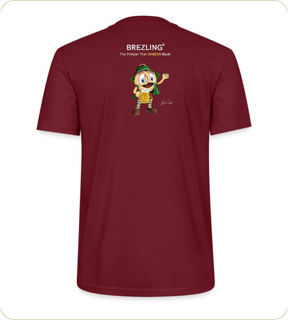 T-Shirt "Ein Prosit der Gemütlichkeit" mit internationaler Lautschrift - bordeaux