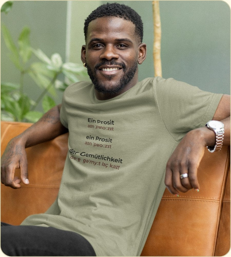 T-Shirt "Ein Prosit " - nebelgrün (unisex)